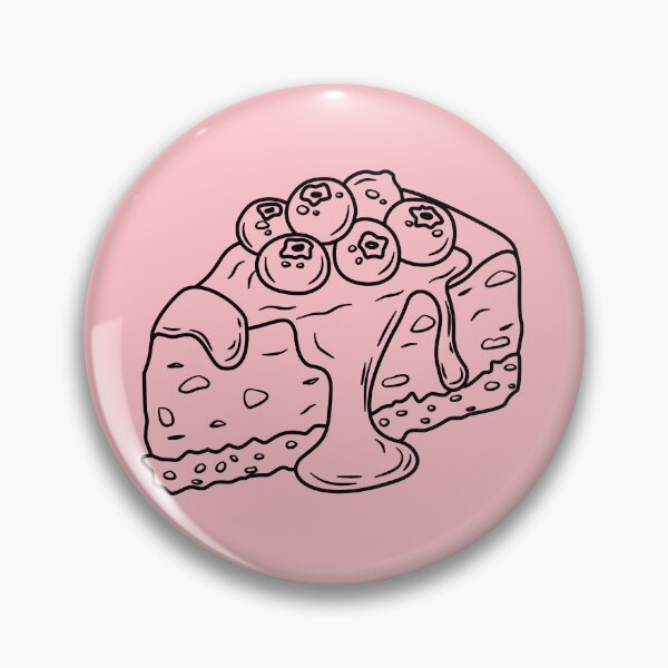 Item preview, Blueberry cheesecake line art, hand drawn delicious dessert slice designed and sold by RS4you.