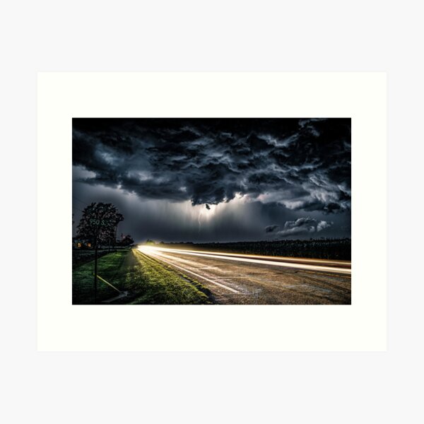 Riding the Storm Art Print