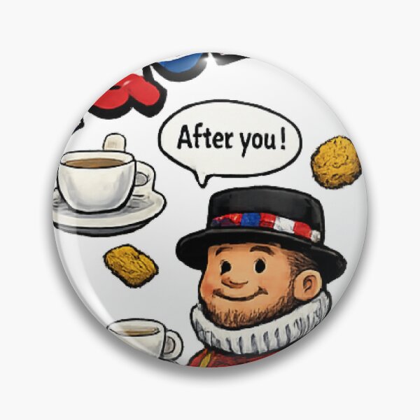 Item preview, Queuing Politely Funny British Design – Classic UK Queue Humour Artwork designed and sold by GarnerSupplyCo.