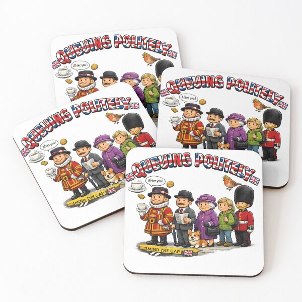 Item preview, Queuing Politely Funny British Design – Classic UK Queue Humour Artwork designed and sold by GarnerSupplyCo.