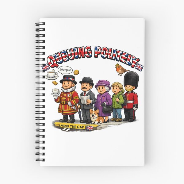 Item preview, Queuing Politely Funny British Design – Classic UK Queue Humour Artwork designed and sold by GarnerSupplyCo.