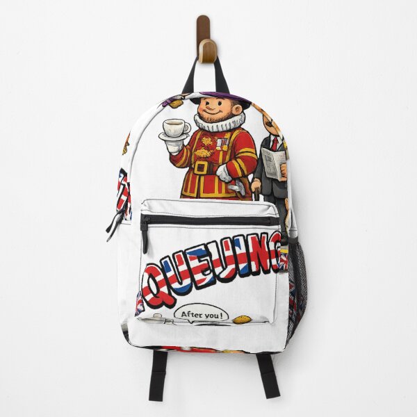 Item preview, Queuing Politely Funny British Design – Classic UK Queue Humour Artwork designed and sold by GarnerSupplyCo.