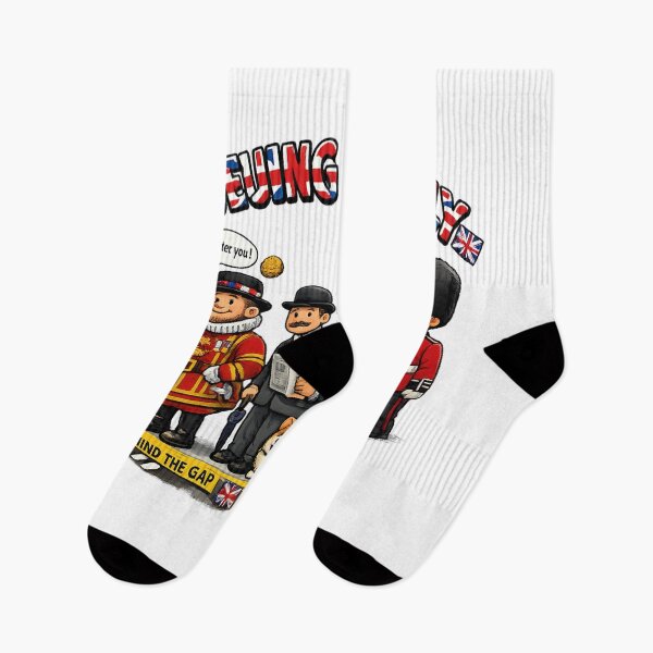 Item preview, Queuing Politely Funny British Design – Classic UK Queue Humour Artwork designed and sold by GarnerSupplyCo.