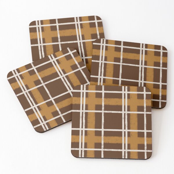 Item preview, Brown retro plaid seamless pattern designed and sold by Aikesout.