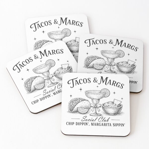 Item preview, Tacos & Margs Social Club Chip Dippin' Margarita Sippin' designed and sold by schoolofbullies.