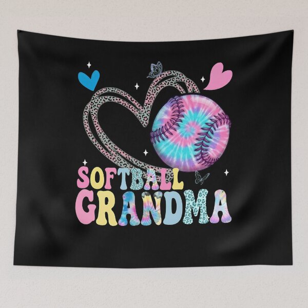 Item preview, Tie Dye Leopard Softball Grandma Design designed and sold by LashondaGreen89.