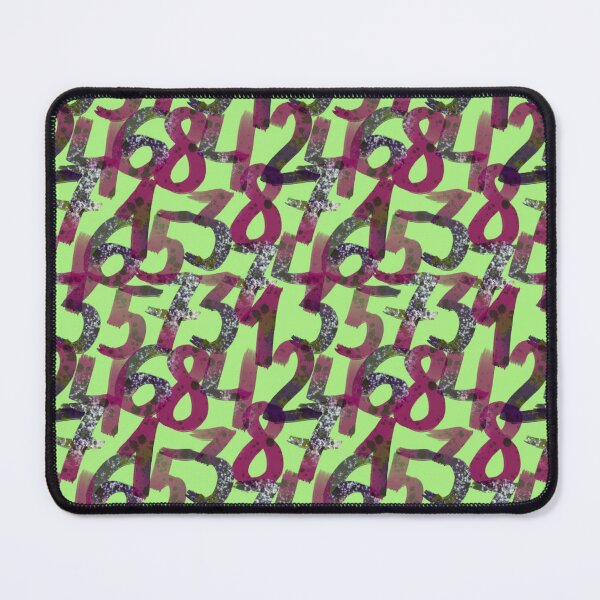 Item preview, Bright Green Seamless Numbers Pattern Modern Abstract Design designed and sold by EL-Lebedenko.