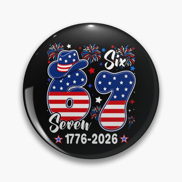 Item preview, 67 Six Seven Meme Funny 4th of July American Flag 1776-2026  designed and sold by schoolofbullies.