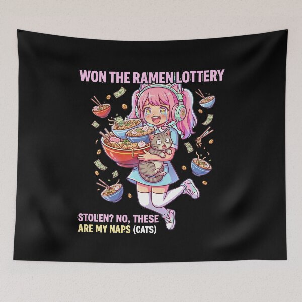 Item preview, Funny Anime Nurse Paid In Ramen Cat Meme Cute Kawaii Nurse Life Humor Gift designed and sold by Im-Ara.