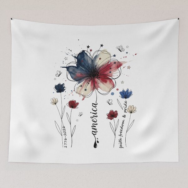 Item preview, Boho Floral USA 250 Freedom Celebration designed and sold by AURA-APPAEL.