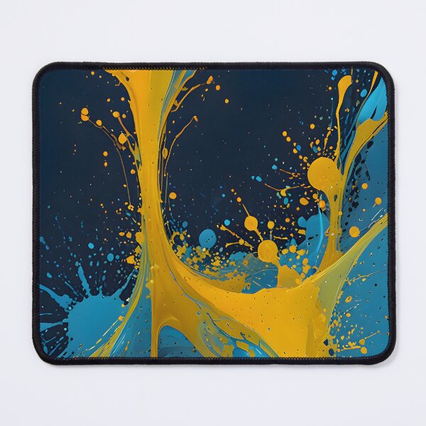 Item preview, Liquid Splash - Abstract Yellow and Blue Paint Drip designed and sold by Paulocdias.