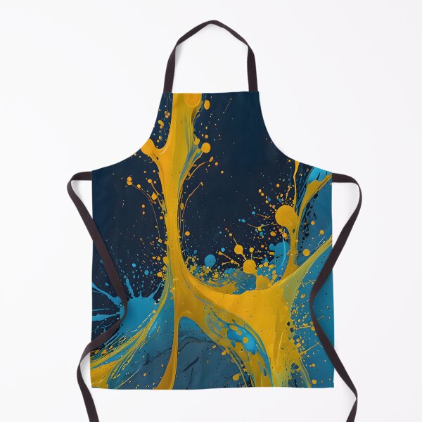 Item preview, Liquid Splash - Abstract Yellow and Blue Paint Drip designed and sold by Paulocdias.