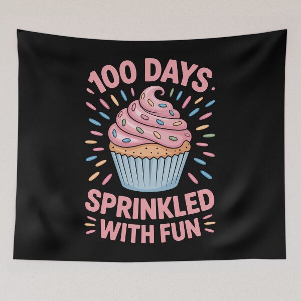 Item preview, 100 Days Sprinkled With Fun Cupcake 100th Day Girls Teacher designed and sold by TrinaEspinoza.
