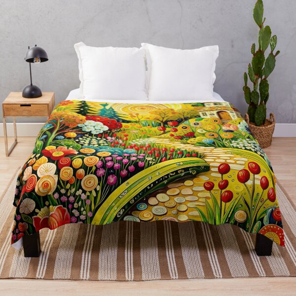 Item preview, Gustav Klimt Flower Garden  designed and sold by Vicky Brago-Mitchell®.