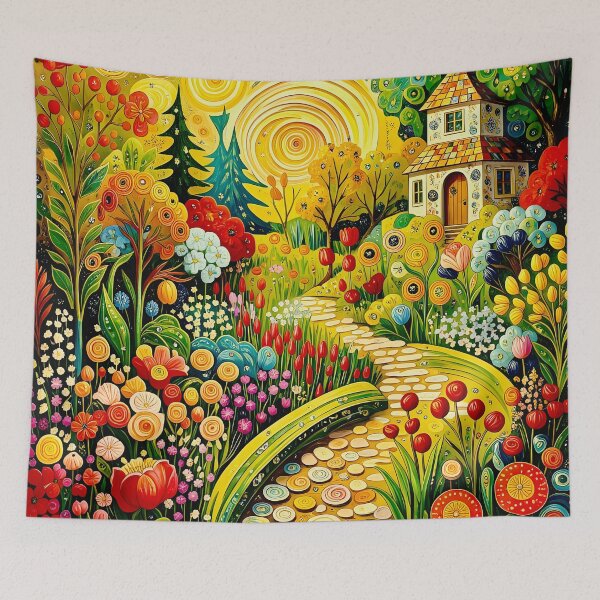Item preview, Gustav Klimt Flower Garden  designed and sold by Vicky Brago-Mitchell®.