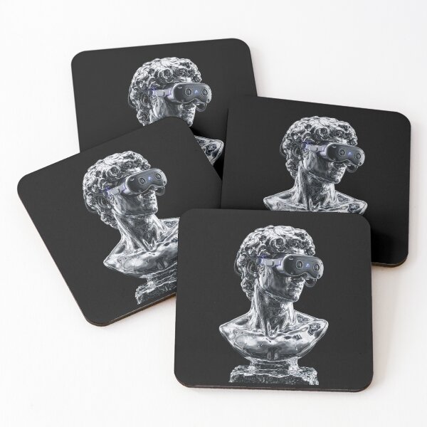 Item preview, Digital Legacy | Chrome Greek Bust & Cyberpunk Luxury Art designed and sold by OVERRIDESTUDIOS.