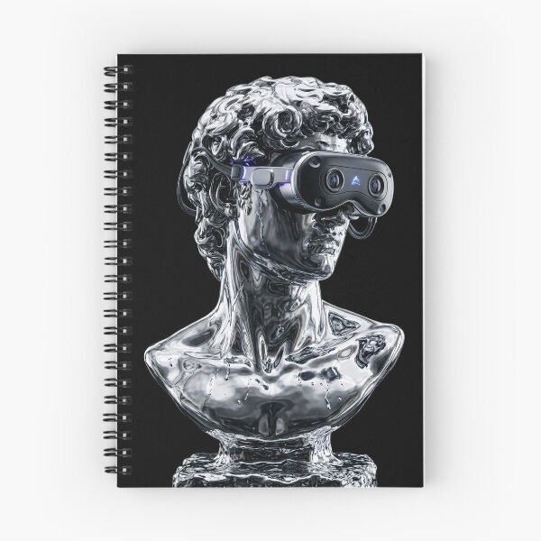 Item preview, Digital Legacy | Chrome Greek Bust & Cyberpunk Luxury Art designed and sold by OVERRIDESTUDIOS.
