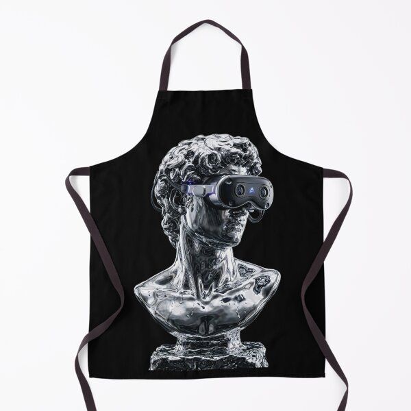 Item preview, Digital Legacy | Chrome Greek Bust & Cyberpunk Luxury Art designed and sold by OVERRIDESTUDIOS.
