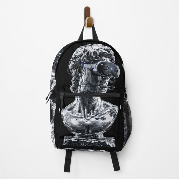 Item preview, Digital Legacy | Chrome Greek Bust & Cyberpunk Luxury Art designed and sold by OVERRIDESTUDIOS.