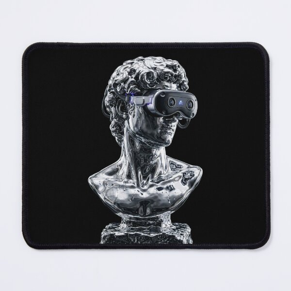 Item preview, Digital Legacy | Chrome Greek Bust & Cyberpunk Luxury Art designed and sold by OVERRIDESTUDIOS.