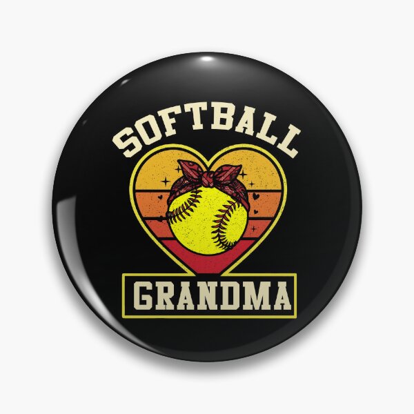 Item preview, Vintage Heart Softball Grandma Design designed and sold by LashondaGreen89.