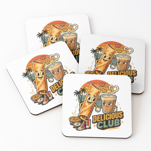 Item preview, Delicious Club – Cute Dosa & Filter Coffee South Indian Food Lover Design designed and sold by Globalcitytees.