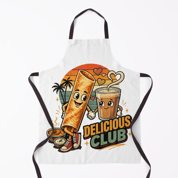 Item preview, Delicious Club – Cute Dosa & Filter Coffee South Indian Food Lover Design designed and sold by Globalcitytees.