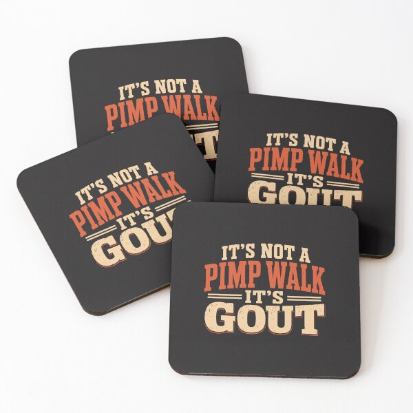 Item preview, Its Not A Pimp Walk Its Gout Funny Old Man Humor Retro designed and sold by kiralynstration.