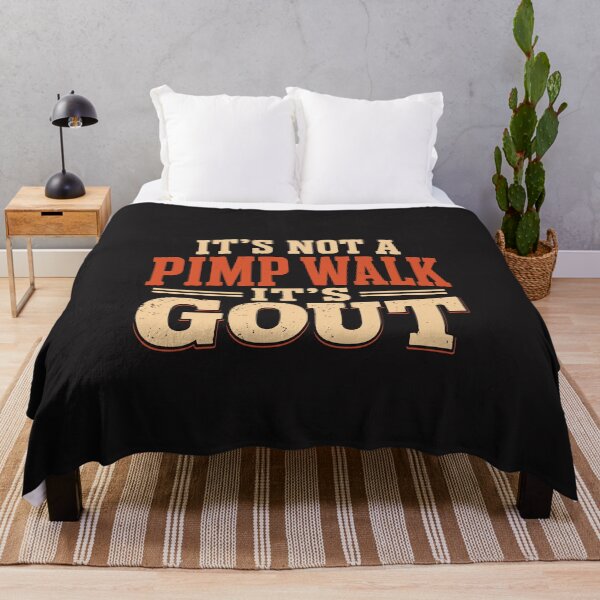 Item preview, Its Not A Pimp Walk Its Gout Funny Old Man Humor Retro designed and sold by kiralynstration.