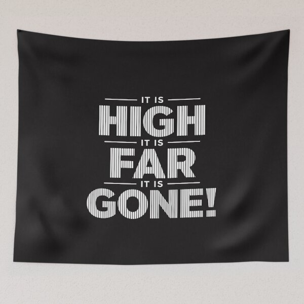 Item preview, It Is High It Is Far It Is Gone Funny Baseball Retro designed and sold by kiralynstration.