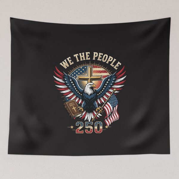Item preview, America 250 One Nation Under God Christian Eagle Retro designed and sold by kiralynstration.