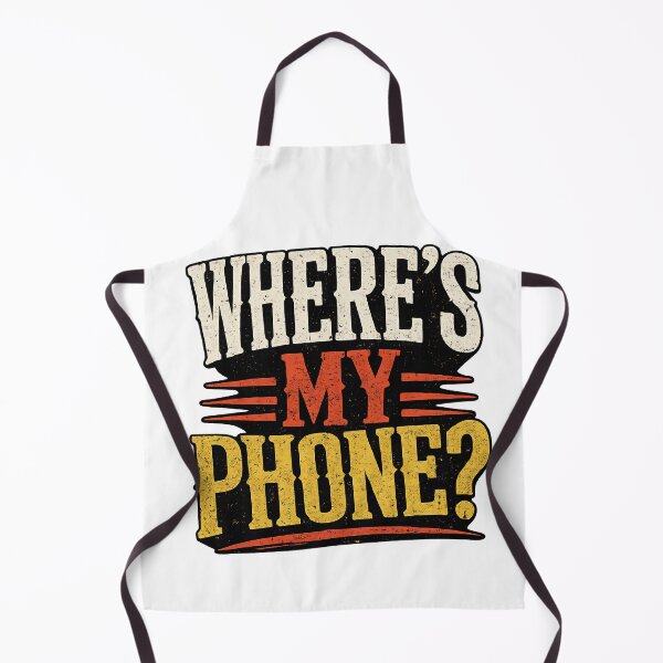 Item preview, Where’s My Phone? Funny Retro Vintage Distressed Typography Design designed and sold by KittyPawMeow.