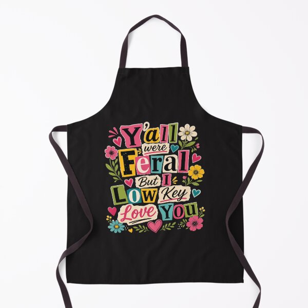 Item preview, Yall Were Feral But I Low Key Love You Funny Teacher Retro designed and sold by kiralynstration.