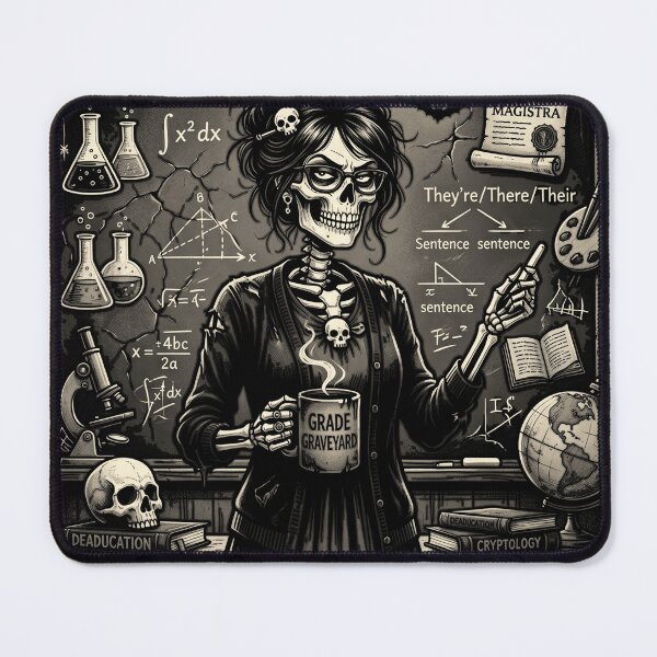 Item preview, Dead Tired But Still Teaching Skeleton Teacher Funny Halloween designed and sold by printedartgoods.
