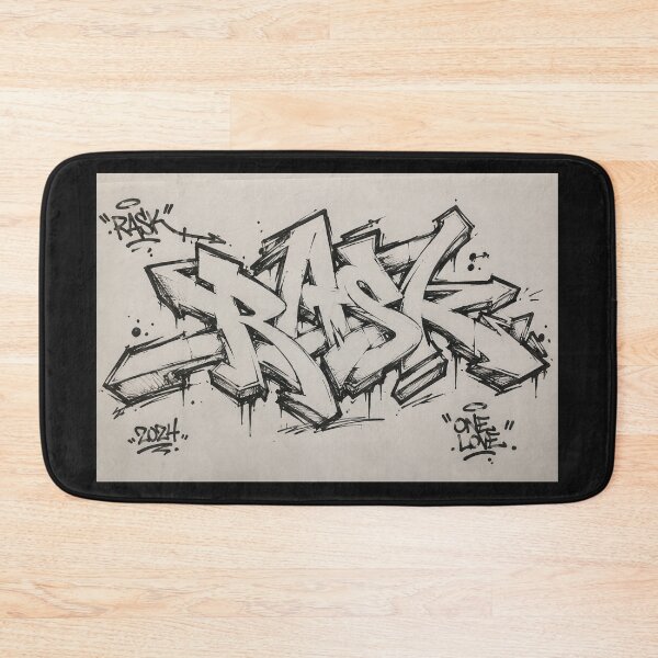 Item preview, Wildstyle Graffiti Sketch Black Ink Street Art designed and sold by DrizzyV.