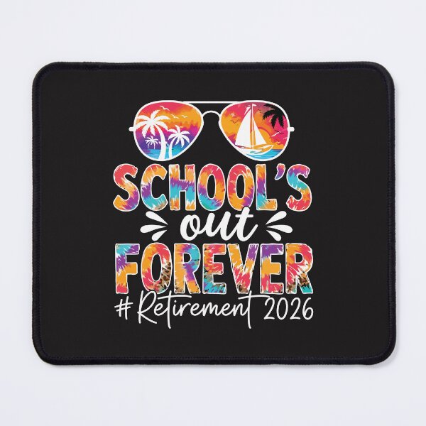 Item preview, Schools Out Forever Retirement 2026 Funny Teacher Retro designed and sold by kiralynstration.