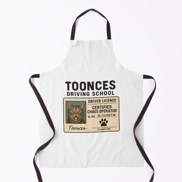 Item preview, Toonces Driving School Funny Cat Parody License designed and sold by UllricKramer.