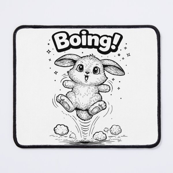 Item preview, Cute Bunny Boing! designed and sold by TasiaZenzura.