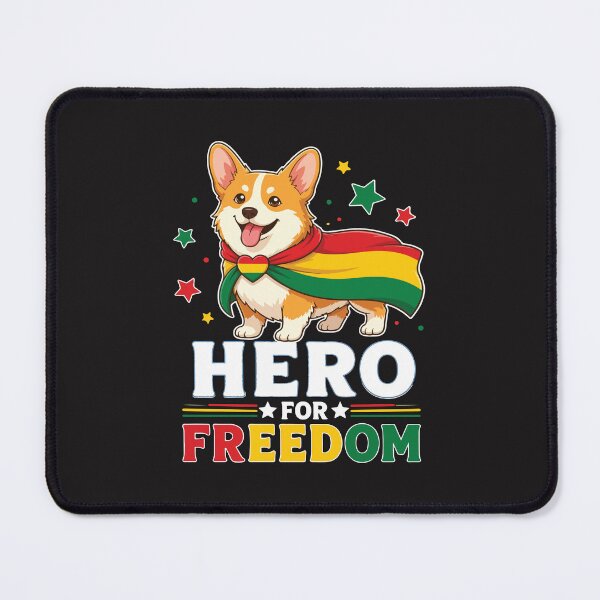Item preview, Corgi Hero For Freedom Juneteenth Dog Lover Retro designed and sold by kiralynstration.