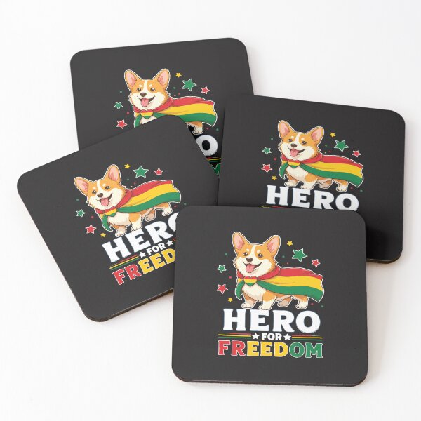 Item preview, Corgi Hero For Freedom Juneteenth Dog Lover Retro designed and sold by kiralynstration.