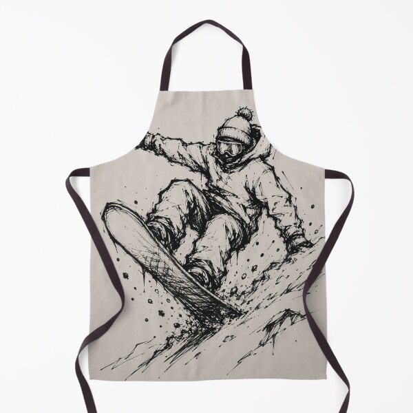 Item preview, Snowboard Rider Black Ink Extreme Sports Sketch designed and sold by DrizzyV.