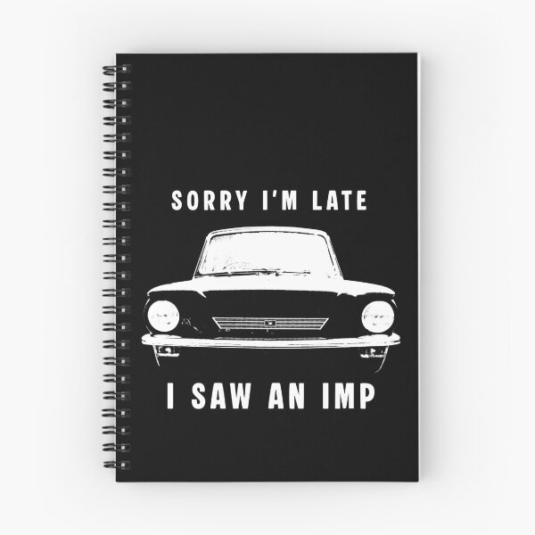 Item preview, Sorry I'm late, I saw an Imp British classic car (white) designed and sold by soitwouldseem.
