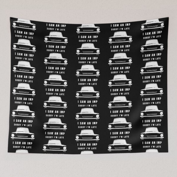 Item preview, Sorry I'm late, I saw an Imp British classic car (white) designed and sold by soitwouldseem.