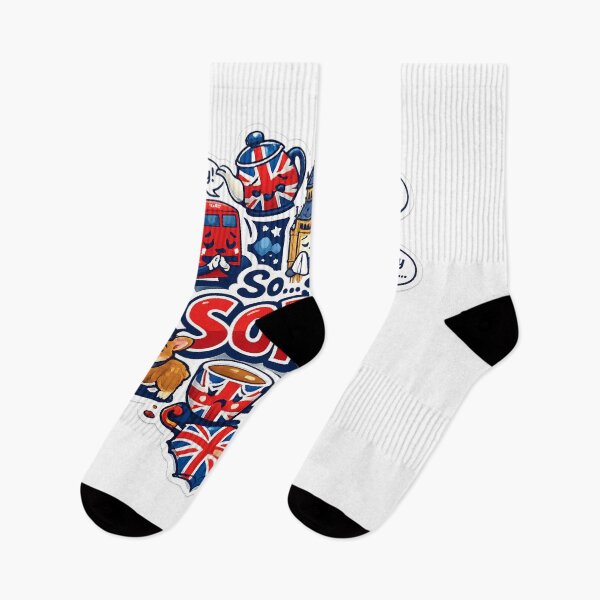 Item preview, So… So… Sorry! Funny British Apology Design – Classic UK Humour Artwork designed and sold by GarnerSupplyCo.