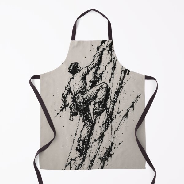 Item preview, Rock Climber Black Ink Outdoor Adventure Sketch designed and sold by DrizzyV.