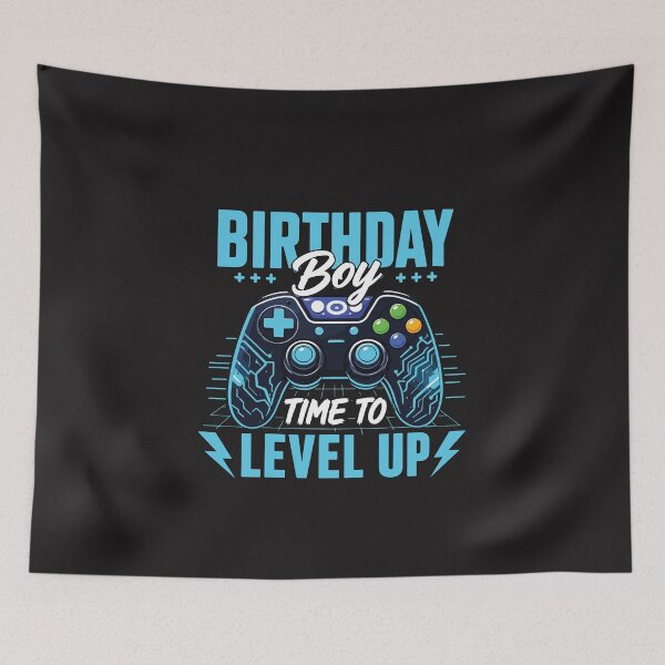 Item preview, Birthday Boy Time To Level Up Gamer Birthday Retro designed and sold by kiralynstration.