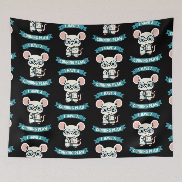 Item preview, I Have A Cunning Plan Cute Science Mouse Humor designed and sold by TeeTimeTreasure.