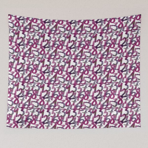 Item preview, Minimal White Seamless Numbers Pattern Elegant Abstract Design designed and sold by EL-Lebedenko.