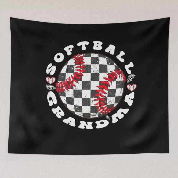 Item preview, Checkerboard Softball Grandma Design designed and sold by LashondaGreen89.