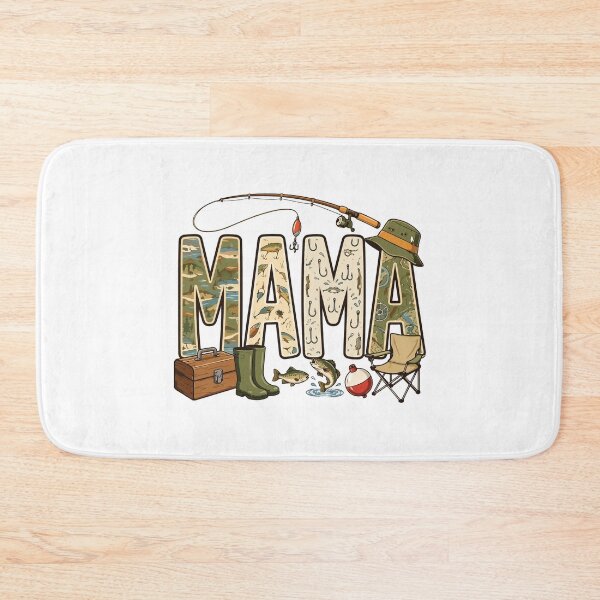Item preview, Mama Of The Big One Fishing First Birthday Retro designed and sold by kiralynstration.